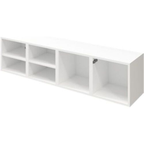 Meuble TV blanc GoodHome Atomia H. 37 5 x L. 150 x P. 37 cm