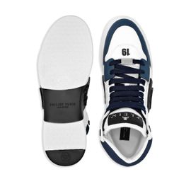 Philipp Plein Baskets Montantes À Lacets - Blanc