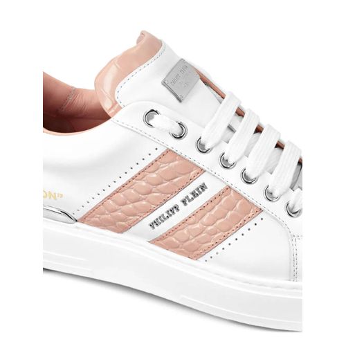 Philipp Plein Baskets Basses À Semelle Contrastante - Blanc