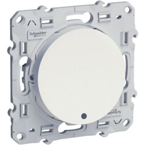 Poussoir lumineux Schneider electric Odace Blanc