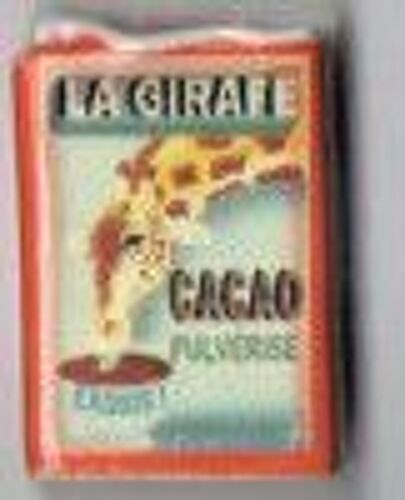 Fève Brillante Publicitaire = De La Série Épicerie D'autrefois = La Girafe Cacao Pulvérisé Exquis !