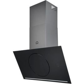 Hotte inclin?e connect?e en verre GoodHome GHAGRO90  90cm