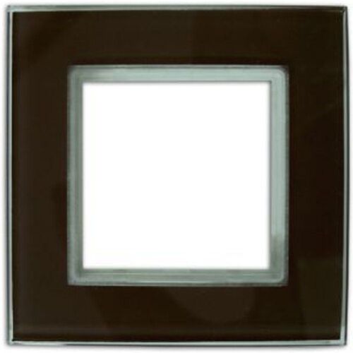 Plaque de finition Colours Kalya simple verre chocolat