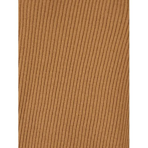 Max Mara Robe Mi-Longue En Maille Nervurée - Marron