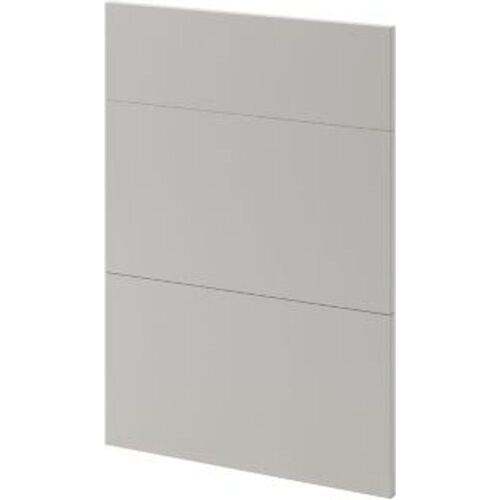 Fa?ade de cuisine 1 tiroir et 2 casseroliers GoodHome Stevia gris mat l. 49 7 x H. 71 5 cm