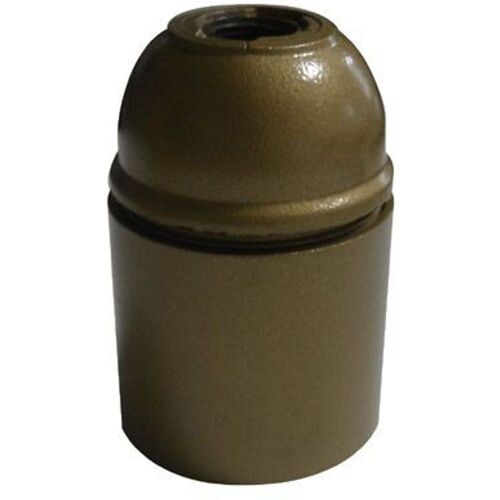 Douille E27 chemise lisse Diall or