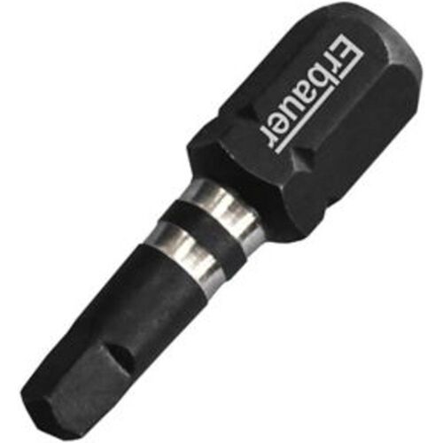 Embout de vissage torsion impact SQ2 25?mm Erbauer - 3 pi?ces