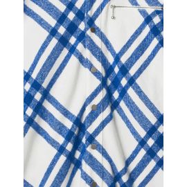 Burberry Chemise En Laine Mélangée À Motif Vintage Check - Blanc