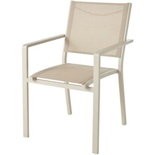 Fauteuil De Jardin En Métal Et Toile Goodhome Batz Peyote