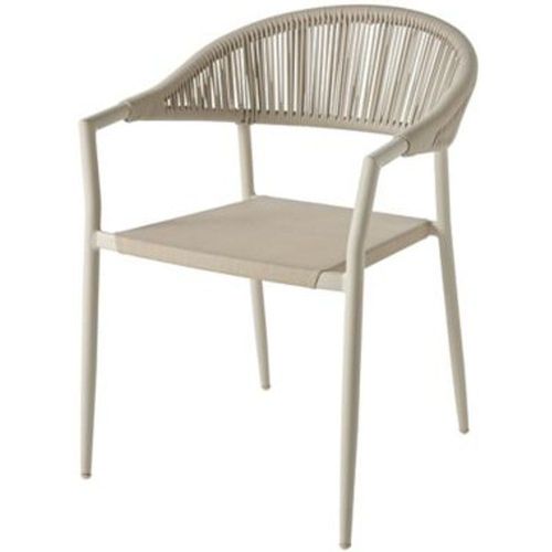 Fauteuil De Jardin En Métal Et Corde Goodhome Coline Peyote