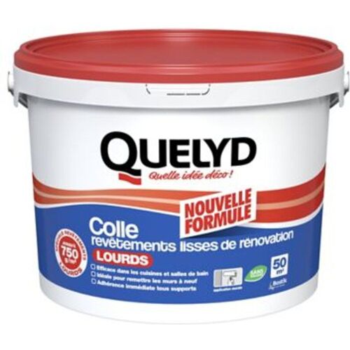 Colle pour rev?tements lisses de r?novations lourds (jusqu'? 750g/m?) Quelyd p?te 10kg
