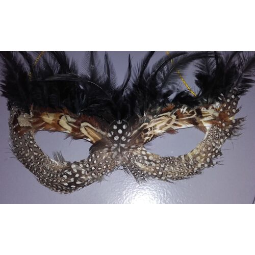 Masque Loup En Véritable Plumes (Vintage)