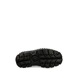 New Rock Bottes Lacées À Plateforme - Noir