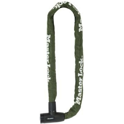 Cha?ne antivol en acier avec rev?tement nylon 1?m x -  8?mm - Serrure ? cl? (4 cl?s)