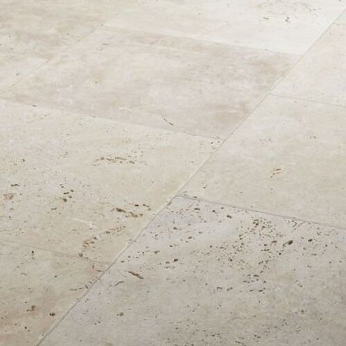 Carrelage sol beige 40 x 40 cm Travertino pierre naturelle