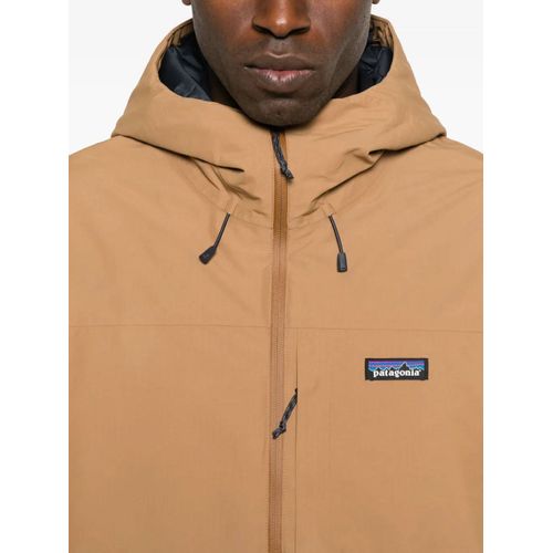 Patagonia Veste Zippée Windshadow À Capuche - Marron