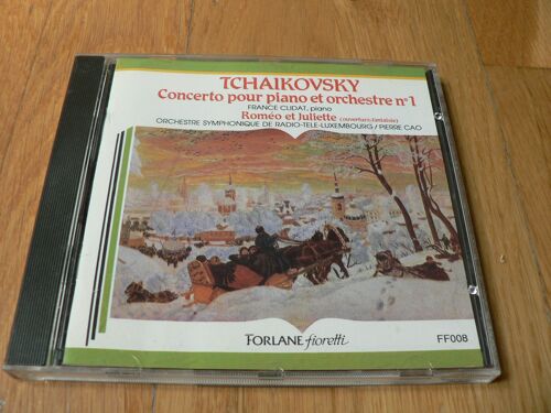 Piotr Ilyich Tchaikovski Tchaikovsky (1840-1893) : Concerto Pour Piano Et Orchestre N°1 En Si Bémol Mineur Op 23 Par France Clidat Piano Orchestre Symphonique De Radio-Télé-Luxembourg Dir Pierre Cao