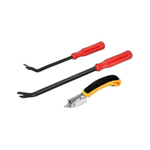 Rembourrage Et Construction Outils De Dissolvant D'agrafes Avec Ensemble D'outils De Tireur, Pour Enlever Pour La Fourrure 3 Pcs