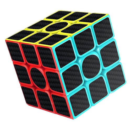 Cube Speed Cube 3x3x3 Autocollant En Fibre De Carbone Speed Cube