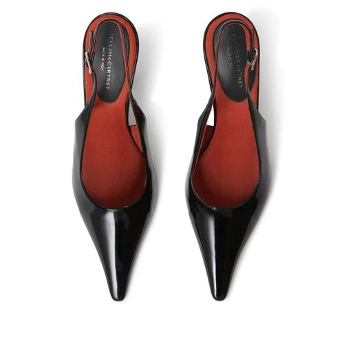 Stella Mccartney Escarpins Elsa 90 Mm À Bout Pointu - Noir