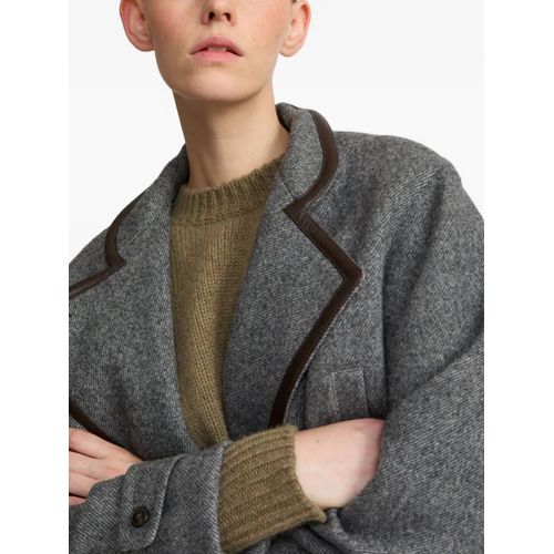 Yves Salomon Manteau À Boutonnière Croisée - Gris