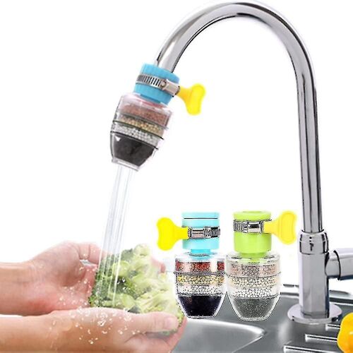 2pcs Filtre à eau, Filtre à eau de robinet à charbon actif Six couches être applicable 1/2in - 3/4in