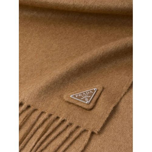 Prada Gilet En Cachemire À Logo Triangle - Marron
