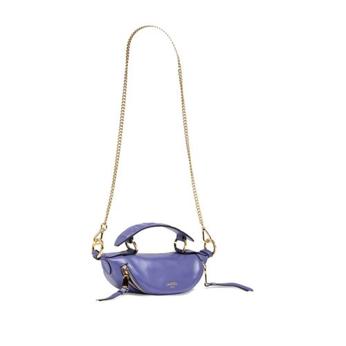 Lancel mini sac à bandoulière Origami en cuir - Bleu
