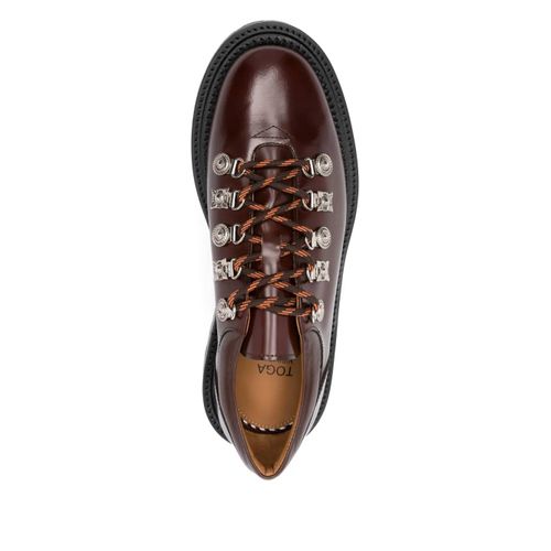 Toga Virilis Derbies En Cuir À Lacets - Marron