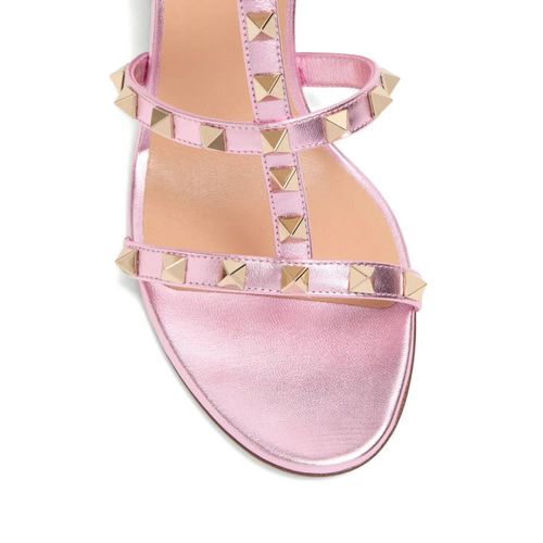 Valentino Garavani Sandales Rockstud 60 Mm - Rose