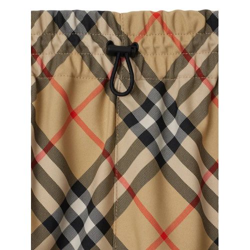Burberry Short À Motif Vintage Check - Tons Neutres