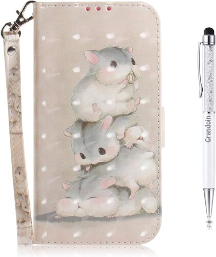 Coque?Pour Iphone 11 Pro (5,8 Pouces),?[Peinture?3d]?Pu?Etui?Housse?En?Cuir?Portefeuille?De?Protection?Avec?[Emplacements?Cartes]?[Fonction?Support]?[Fermeture?Magntique]?(Cureuil)