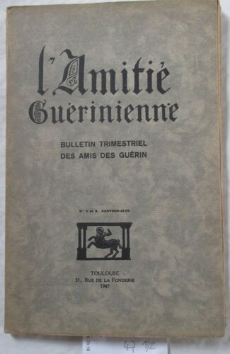 L'amitie Guerinienne 1/2  Janvier/Juin 1947