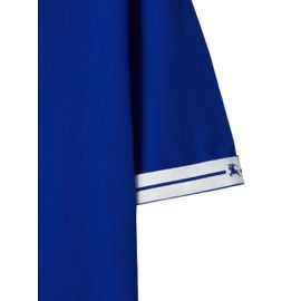 Burberry Polo En Coton Piqué - Bleu