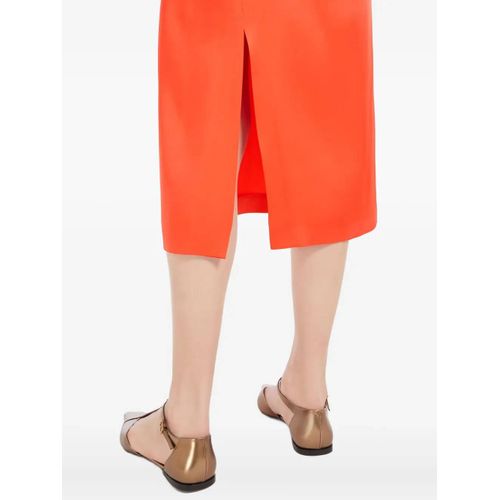 Max Mara Robe Mi-Longue À Une Épaule - Orange