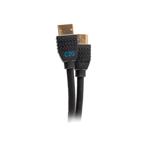 C2G 12ft 8K HDMI Cable with Ethernet - Performance Series Ultra High Speed - Ultra High Speed - câble HDMI avec Ethernet - HDMI mâle pour HDMI mâle - 3.6 m - noir - support 10K, support 8K60Hz (7680 x 4320), support 4K120Hz (4096 x 2160)