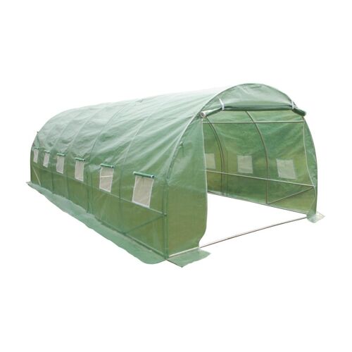 Serre tunnel avec structure en acier 18 m² - L600 x l300 x H200 cm - IPOMEA