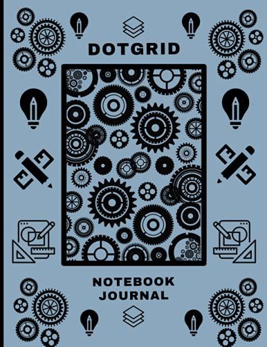 Dot Grid Notebook For Designers: Large Dot Grid Notebook/Journal, For Design, Drafting, Technical Drawing, Website Design, Composition, Note-Taking & Dot Journaling. (Dot-Matrix Series)