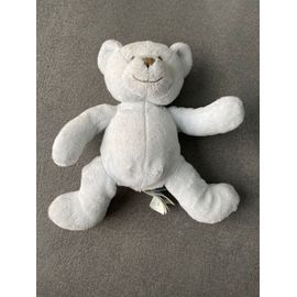 Doudou Peluche Ours Bleu Ciel Pâle Okaidi 