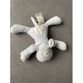 Doudou Peluche Chien Bleu Et Blanc Obaibi Okaidi 