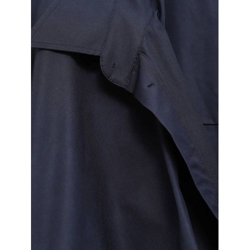 Balenciaga Robe-Chemise À Coupe Courte - Bleu