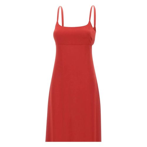 Max Mara Robe Courte À Détail De N?ud Dede - Rouge