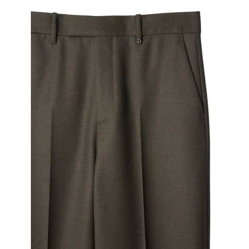 Burberry Pantalon De Costume En Laine - Gris