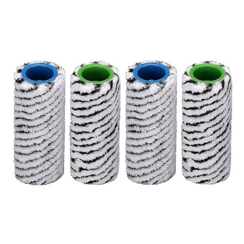 Pour Kärcher Stone Jeu de rouleaux multi-surfaces Microfibre Lavable Remplacement FC3 FC5 FC7 Accessoires 2.055-021.0 4Pack