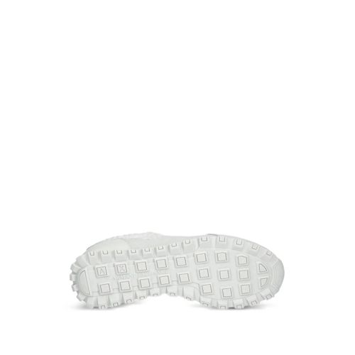 Armani Exchange Baskets Lacées À Motif Monogrammé - Gris