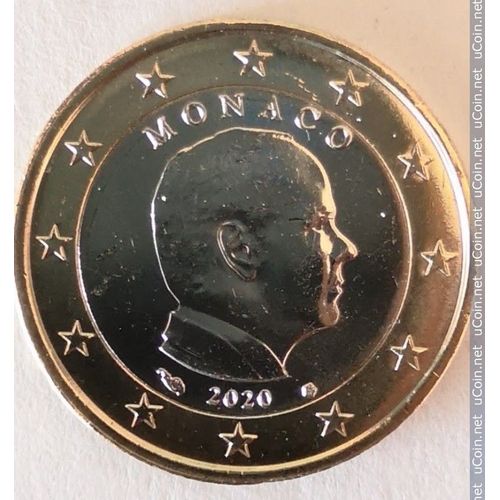 Monaco = Pièce De Monnaie De 1 Euro , Année 2020, Roi Albert I I