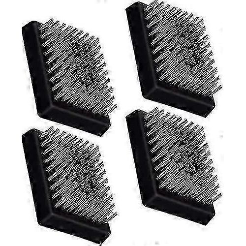 4 têtes de brosse de gril de remplacement, sans fil, têtes remplaçables compatibles avec la plupart des brosses de gril, meilleur nettoyant pour barbecue (4 pcs)