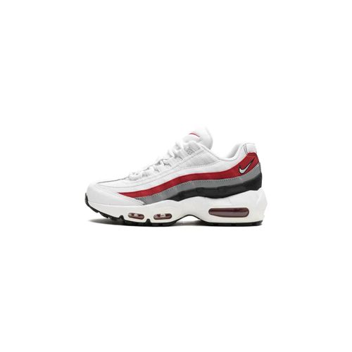 Nike Kids Baskets Air Max 95 Recraft 'black Varsity Red - Blanc
