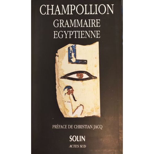 Champollion Grammaire Egyptienne
