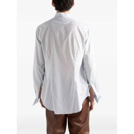 Prada Chemise À Effet Plissé - Bleu